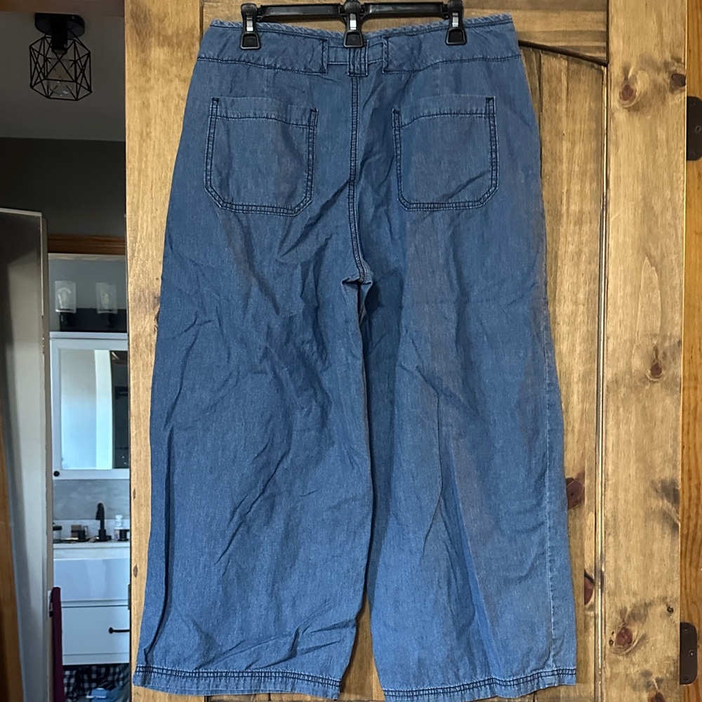 Cato Denim Blue Women's Cropped Pants